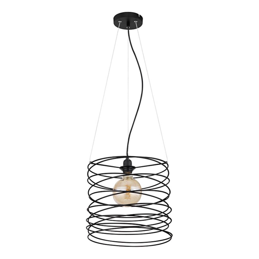 Globo 15640H - Luster na kabelu TILLY 1xE27/60W/230V crna