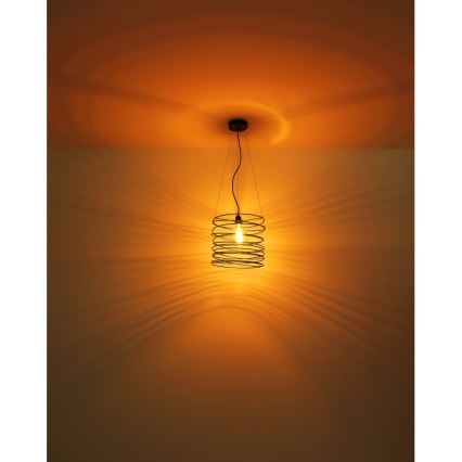 Globo 15640H - Luster na kabelu TILLY 1xE27/60W/230V crna