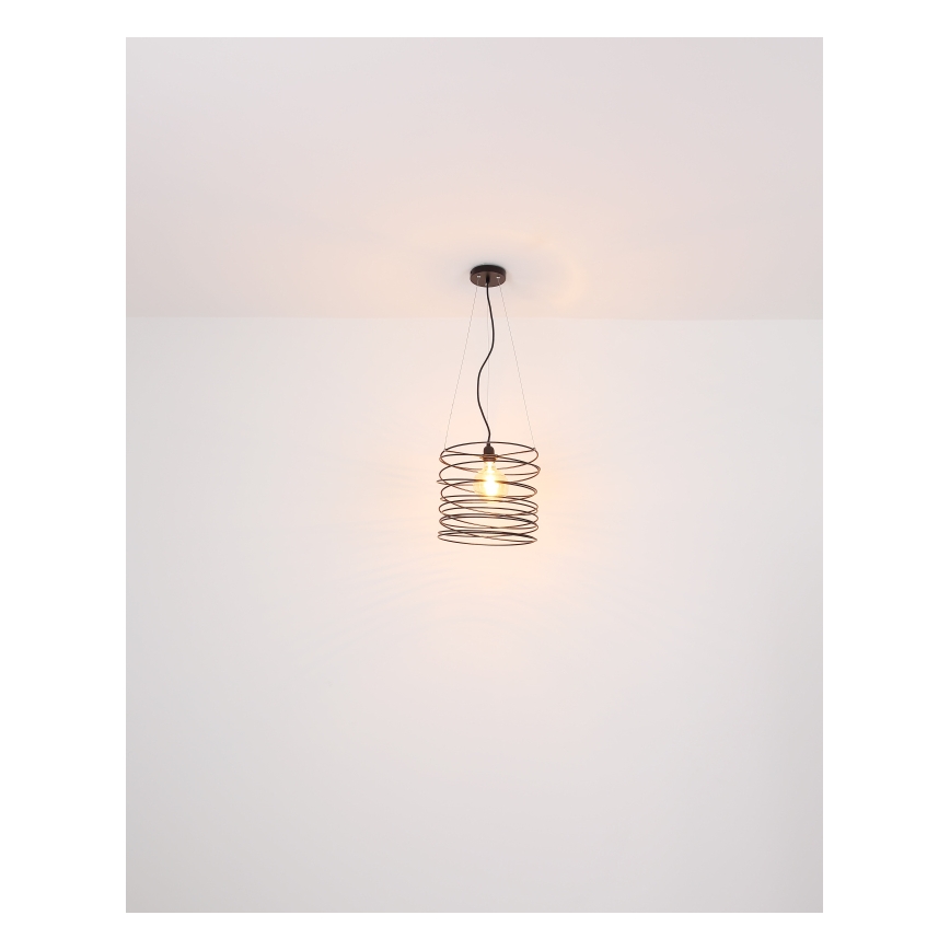 Globo 15640H - Luster na kabelu TILLY 1xE27/60W/230V crna