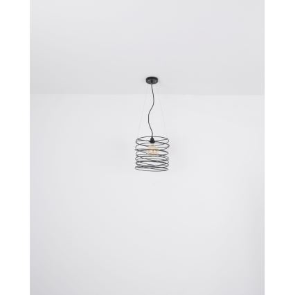Globo 15640H - Luster na kabelu TILLY 1xE27/60W/230V crna