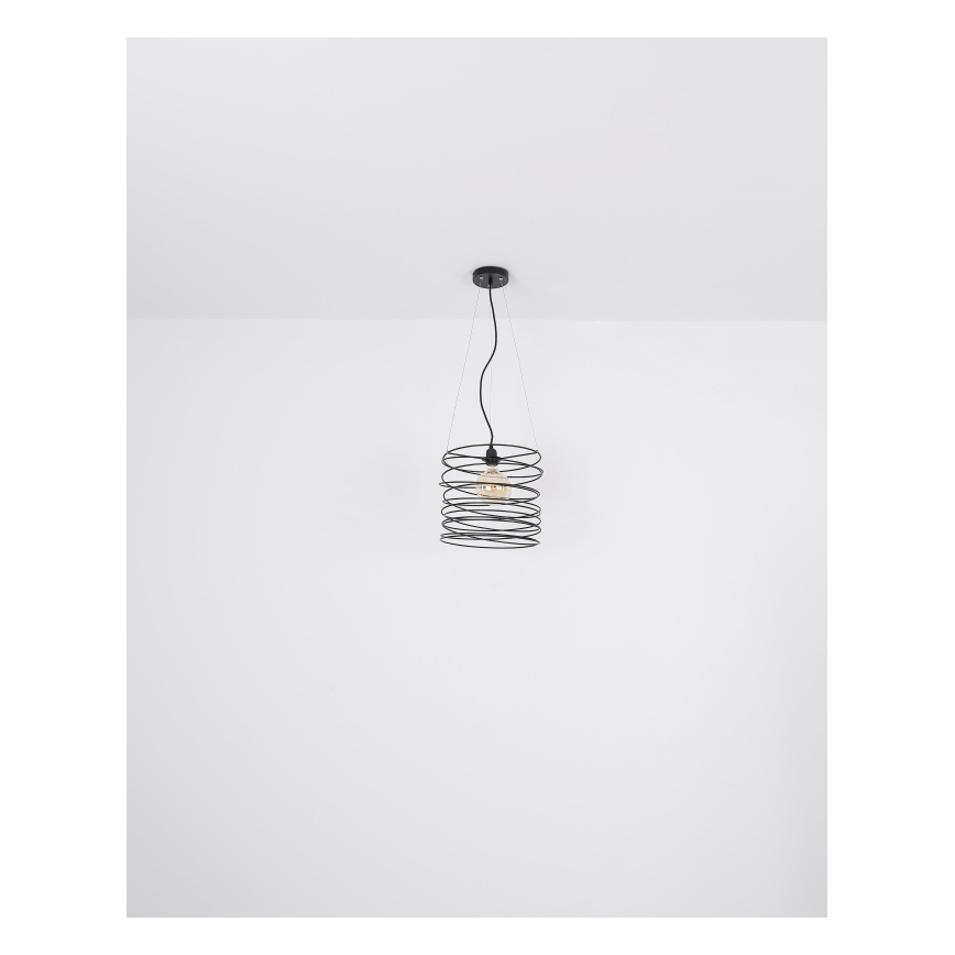 Globo 15640H - Luster na kabelu TILLY 1xE27/60W/230V crna