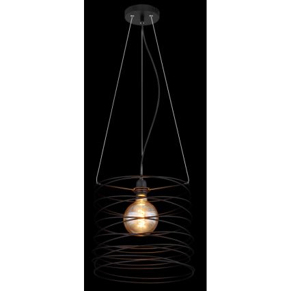 Globo 15640H - Luster na kabelu TILLY 1xE27/60W/230V crna