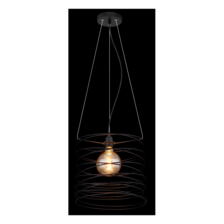 Globo 15640H - Luster na kabelu TILLY 1xE27/60W/230V crna
