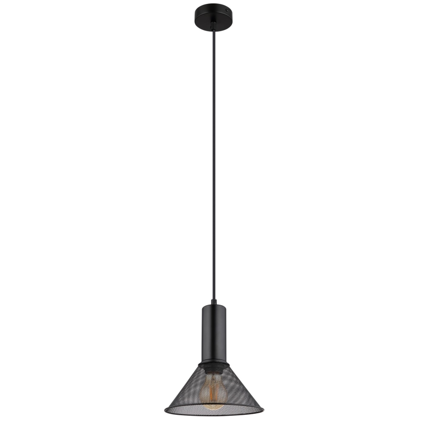 Globo - Luster na sajli 1xE27/60W/230V crna