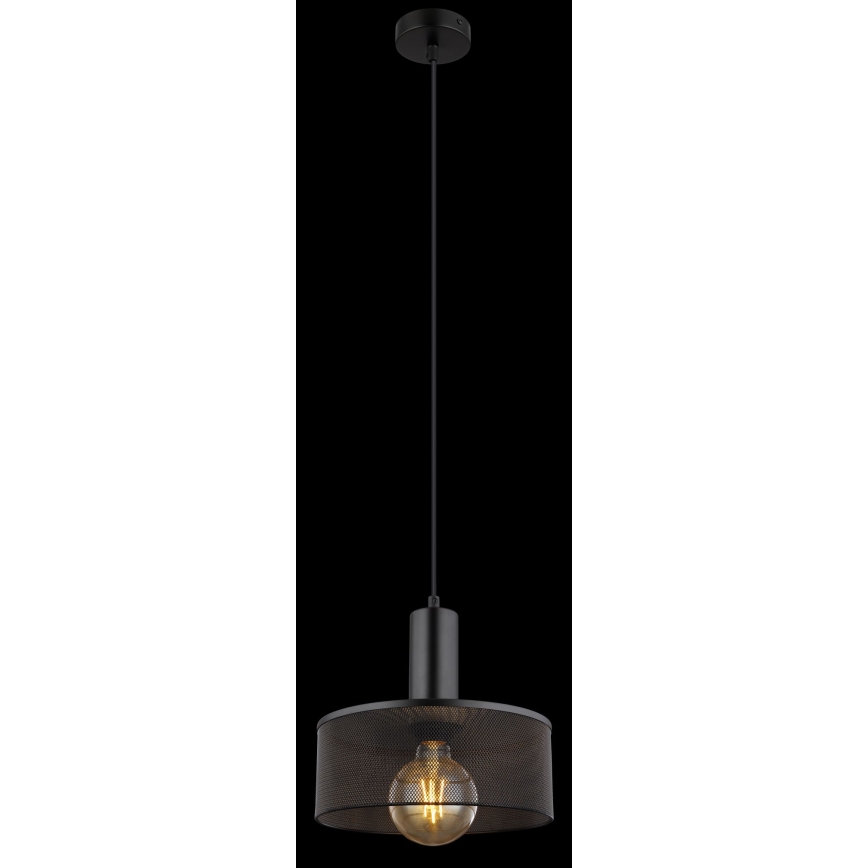 Globo - Luster na sajli 1xE27/60W/230V crna