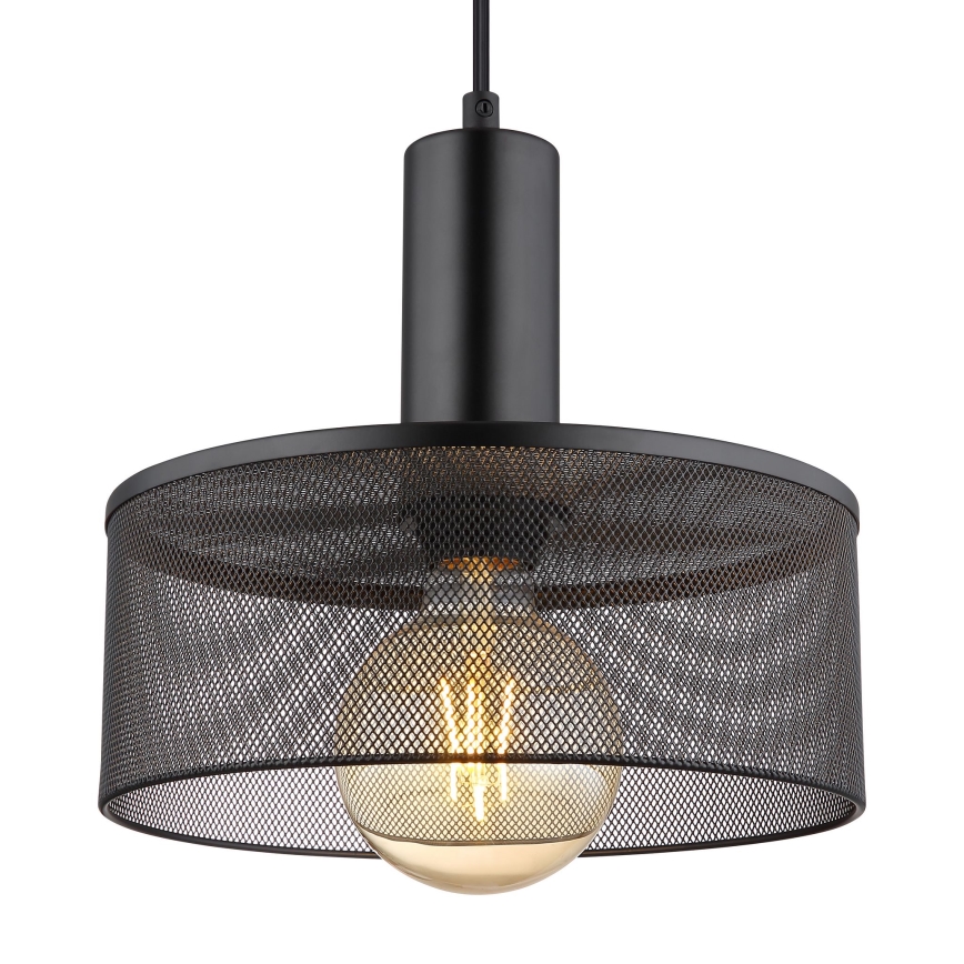 Globo - Luster na sajli 1xE27/60W/230V crna