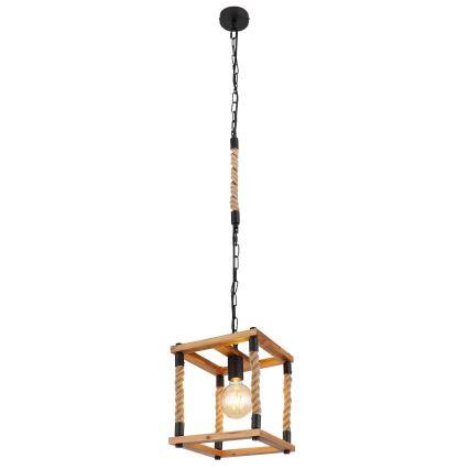 Globo 15691H - Luster na sajli VERNON 1xE27/60W/230V
