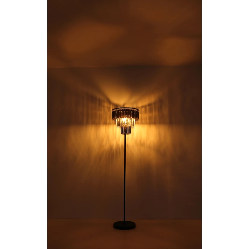 Globo - Podna lampa 3xE27/40W/230V pr. 40 cm crna