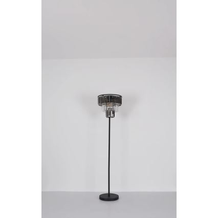 Globo - Podna lampa 3xE27/40W/230V pr. 40 cm crna