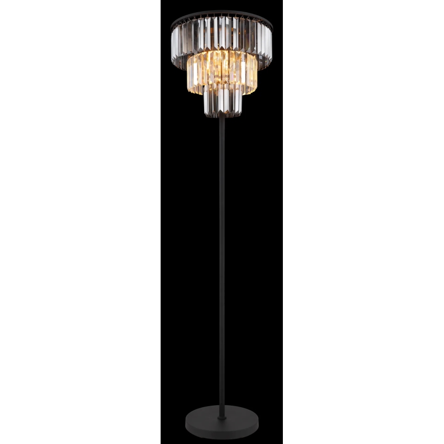 Globo - Podna lampa 3xE27/40W/230V pr. 40 cm crna