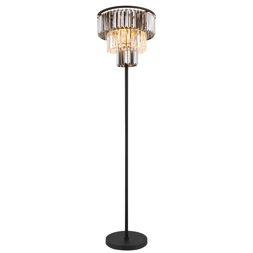 Globo - Podna lampa 3xE27/40W/230V pr. 40 cm crna
