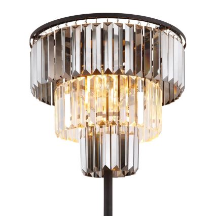 Globo - Podna lampa 3xE27/40W/230V pr. 40 cm crna