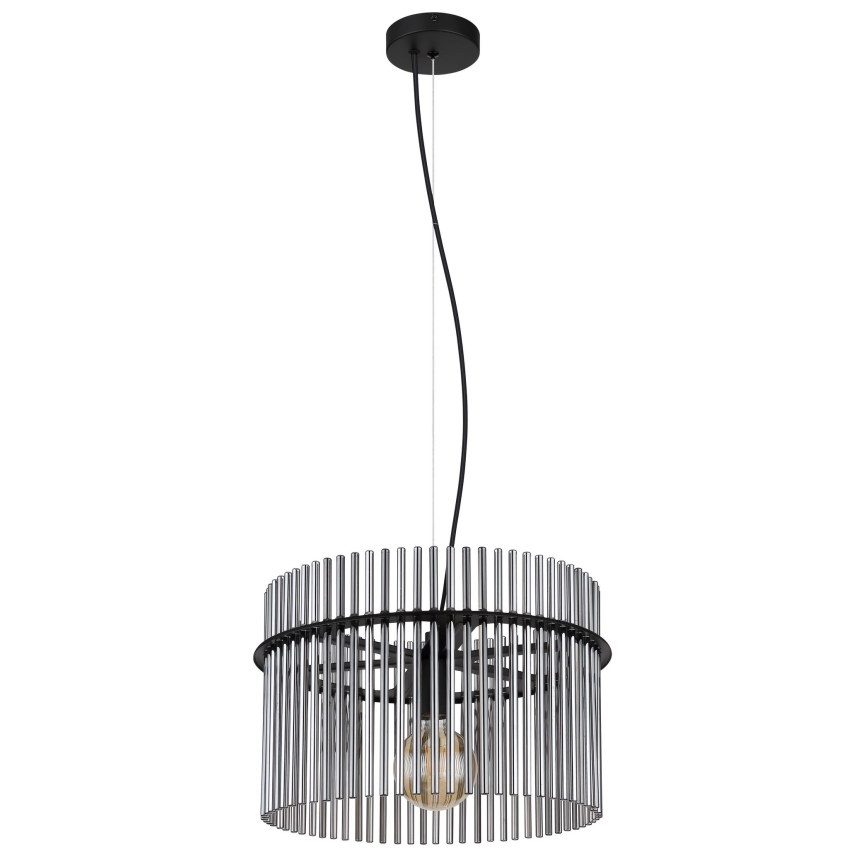 Globo - Luster na sajli 1xE27/60W/230V pr. 40 cm crna