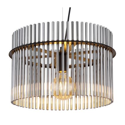 Globo - Luster na sajli 1xE27/60W/230V pr. 40 cm crna