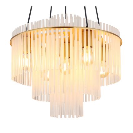Globo - Luster na sajli 5xE27/60W/230V zlatni