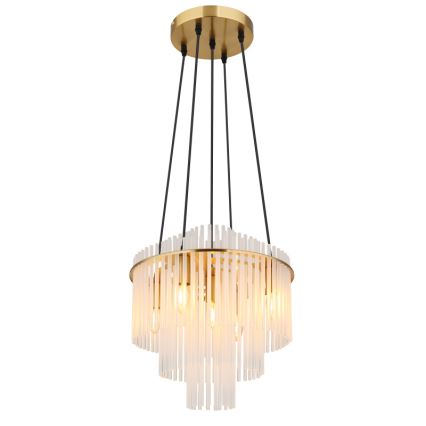 Globo - Luster na sajli 5xE14/40W/230V zlatna
