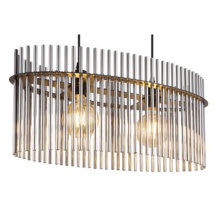 Globo - Luster na sajli 2xE27/60W/230V crna