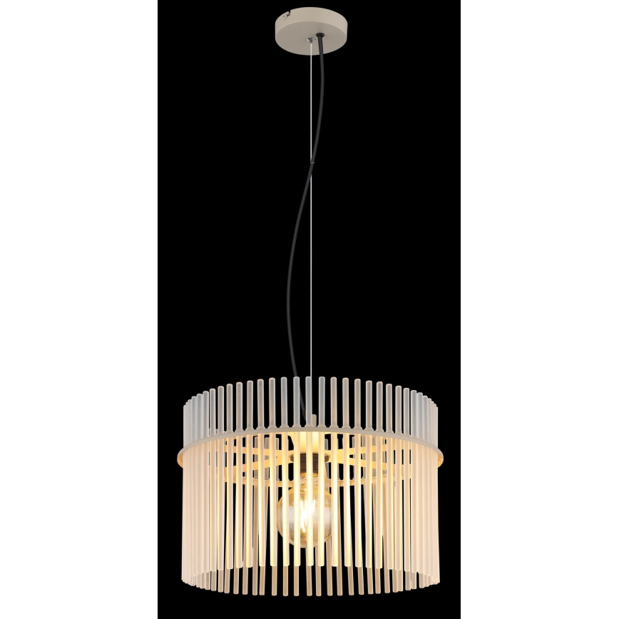 Globo - Viseći luster na kabelu 1xE27/60W/230V Ø 40 cm krem