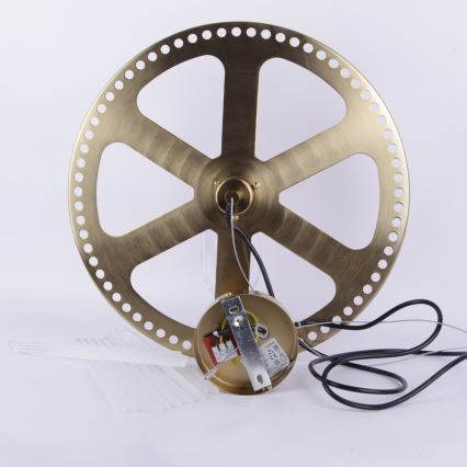 Globo - Luster na sajli 1xE27/60W/230V pr. 40 cm zlatna
