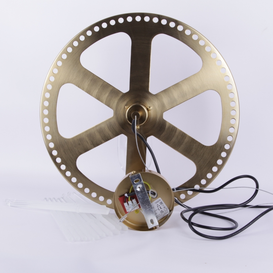 Globo - Luster na sajli 1xE27/60W/230V pr. 40 cm zlatna