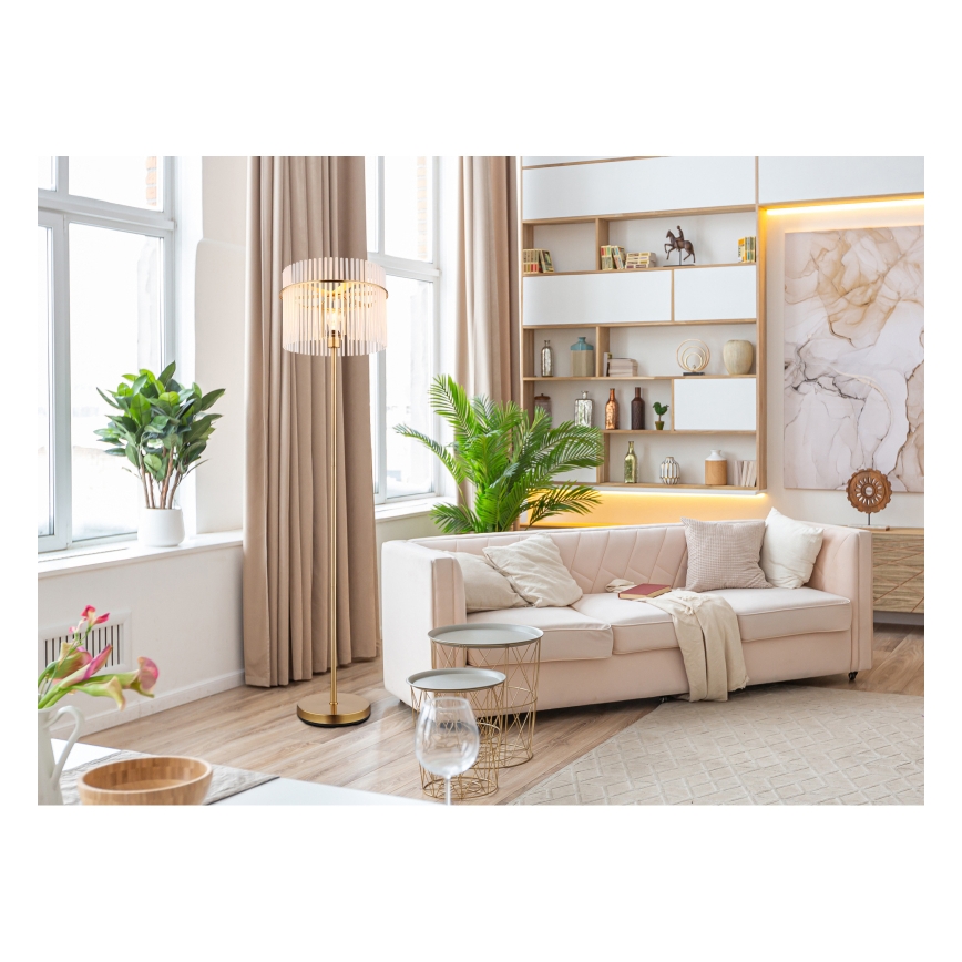 Globo - Podna lampa 1xE27/60W/230V zlatna