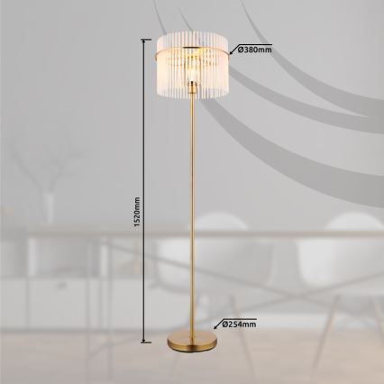 Globo - Podna lampa 1xE27/60W/230V zlatna