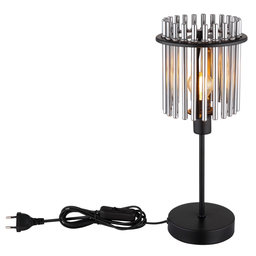 Globo - Stolna lampa 1xE14/40W/230V pr. 15 cm crna