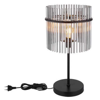 Globo - Stolna lampa 1xE27/60W/230V Ø 30 cm crna