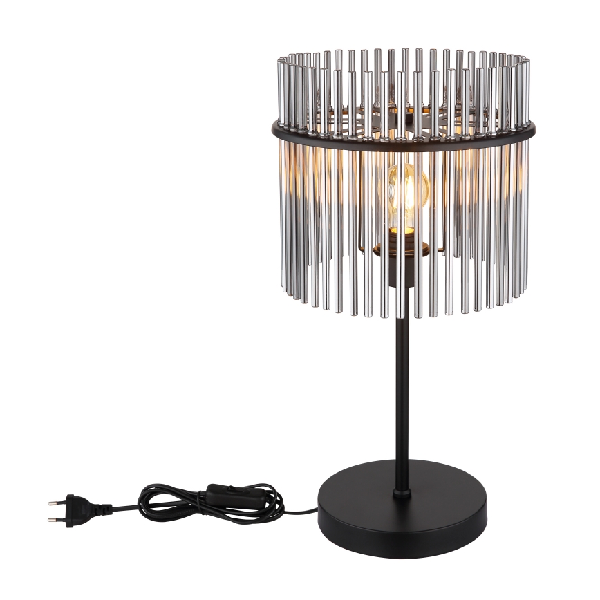 Globo - Stolna lampa 1xE27/60W/230V Ø 30 cm crna