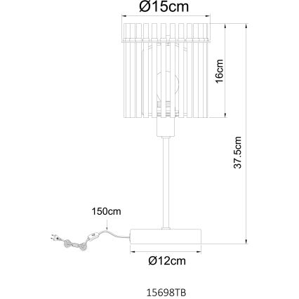 Globo - Stolna lampa 1xE14/40W/230V