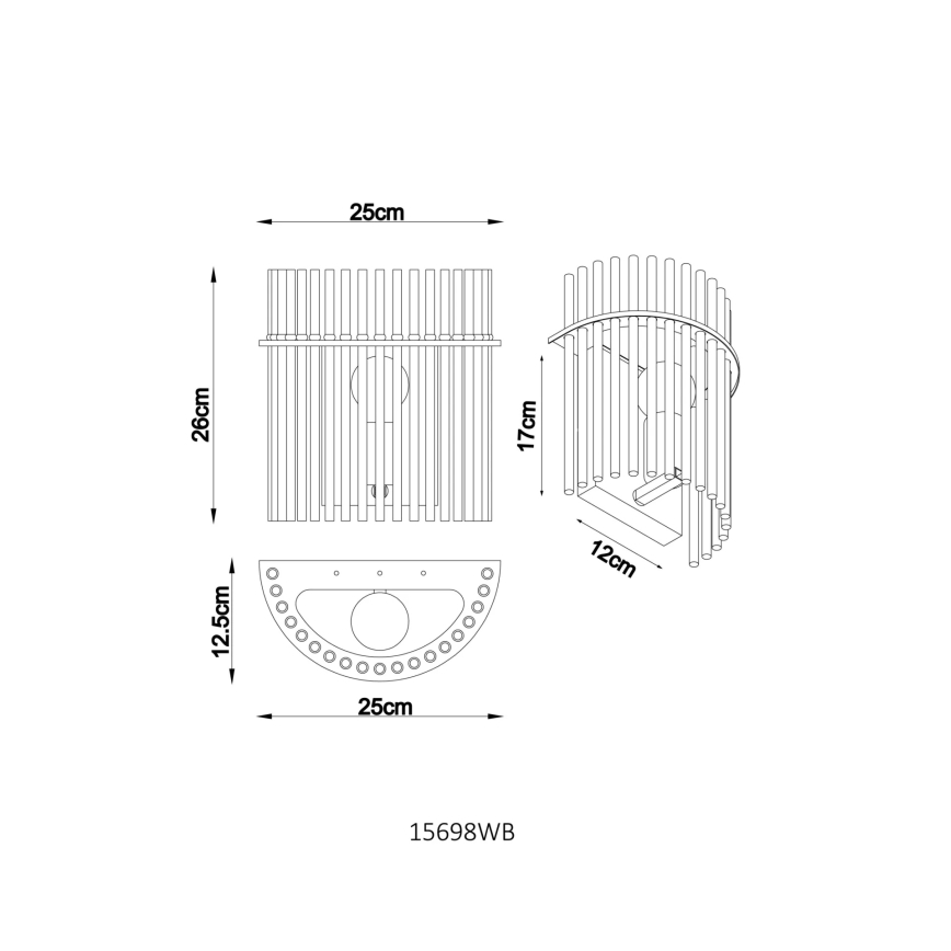Globo - Zidna svjetiljka 1xE27/60W/230V