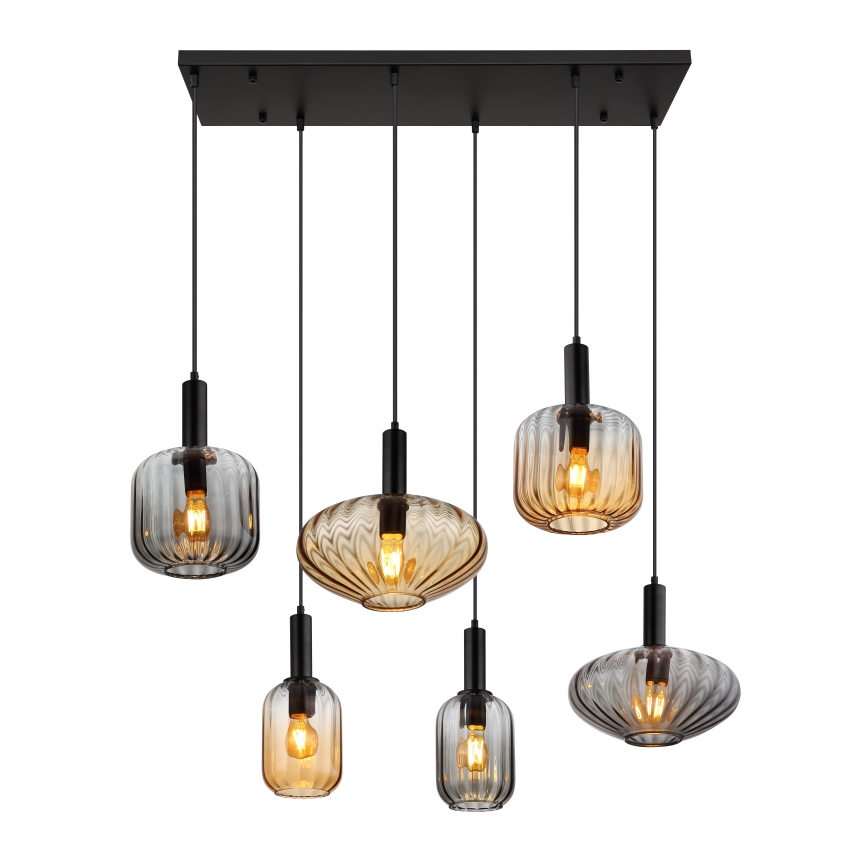 Globo - Luster na sajli 6xE27/60W/230V