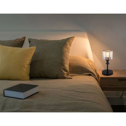 Globo - Stolna lampa 1xE27/60W/230V pr. 15 cm crna