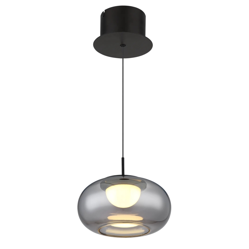 Globo - LED Luster na sajli LED/6W/230V crna