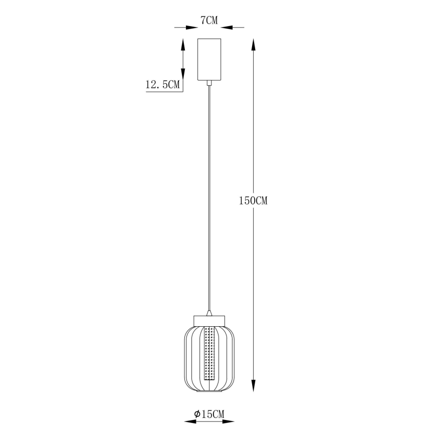 Globo - LED Luster na sajli LED/8W/230V