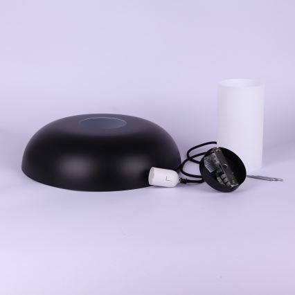 Globo - Viseća svjetiljka na kabelu 1xE27/60W/230V crna