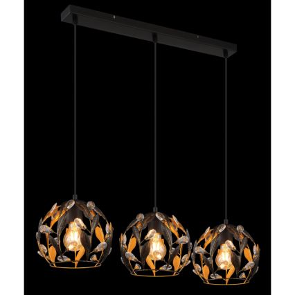 Globo - Luster na sajli 3xE27/40W/230V