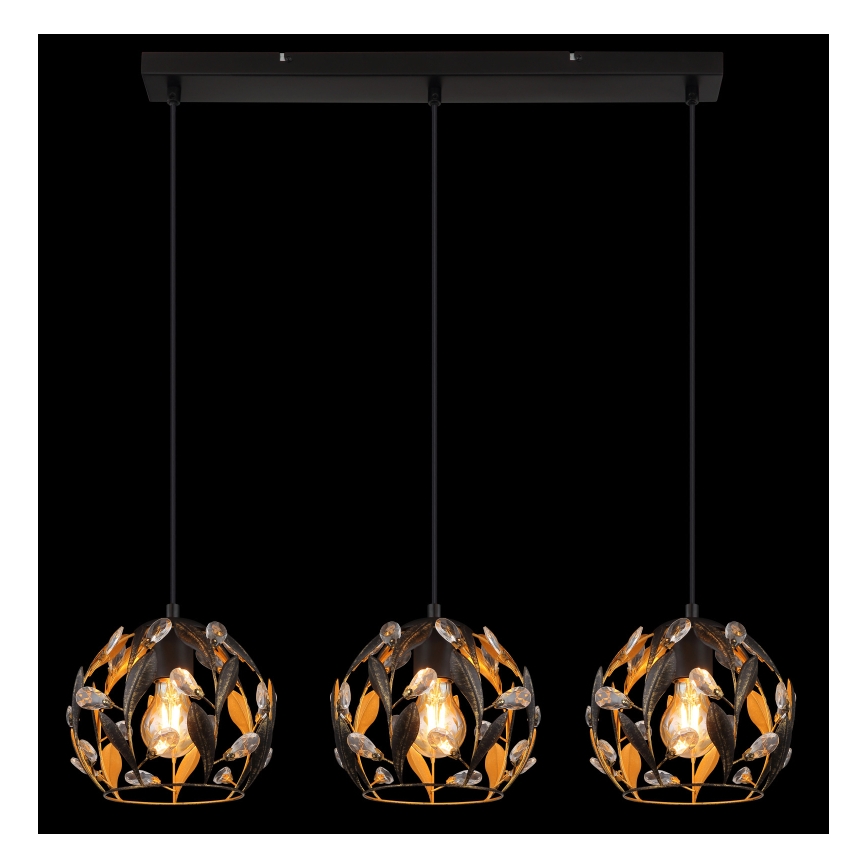 Globo - Luster na sajli 3xE27/40W/230V