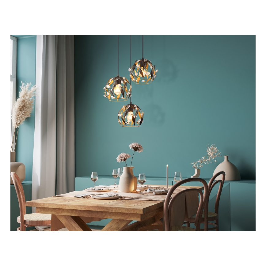 Globo - Luster na sajli 3xE27/40W/230V pr. 41 cm