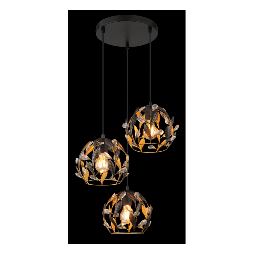 Globo - Luster na sajli 3xE27/40W/230V pr. 41 cm