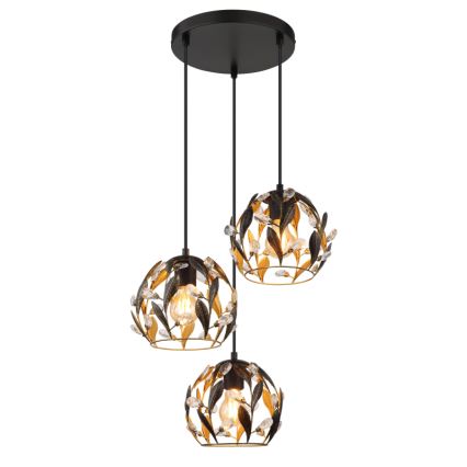 Globo - Luster na sajli 3xE27/40W/230V pr. 41 cm