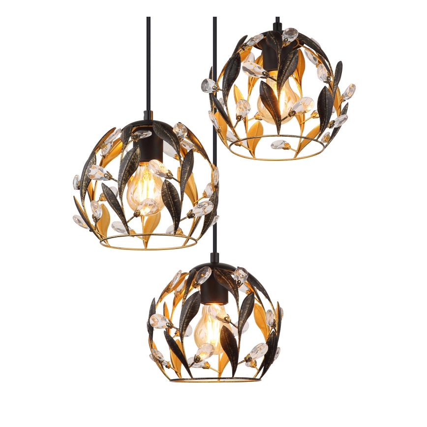 Globo - Luster na sajli 3xE27/40W/230V pr. 41 cm
