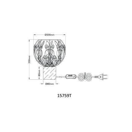 Globo - Stolna lampa 1xE27/40W/230V