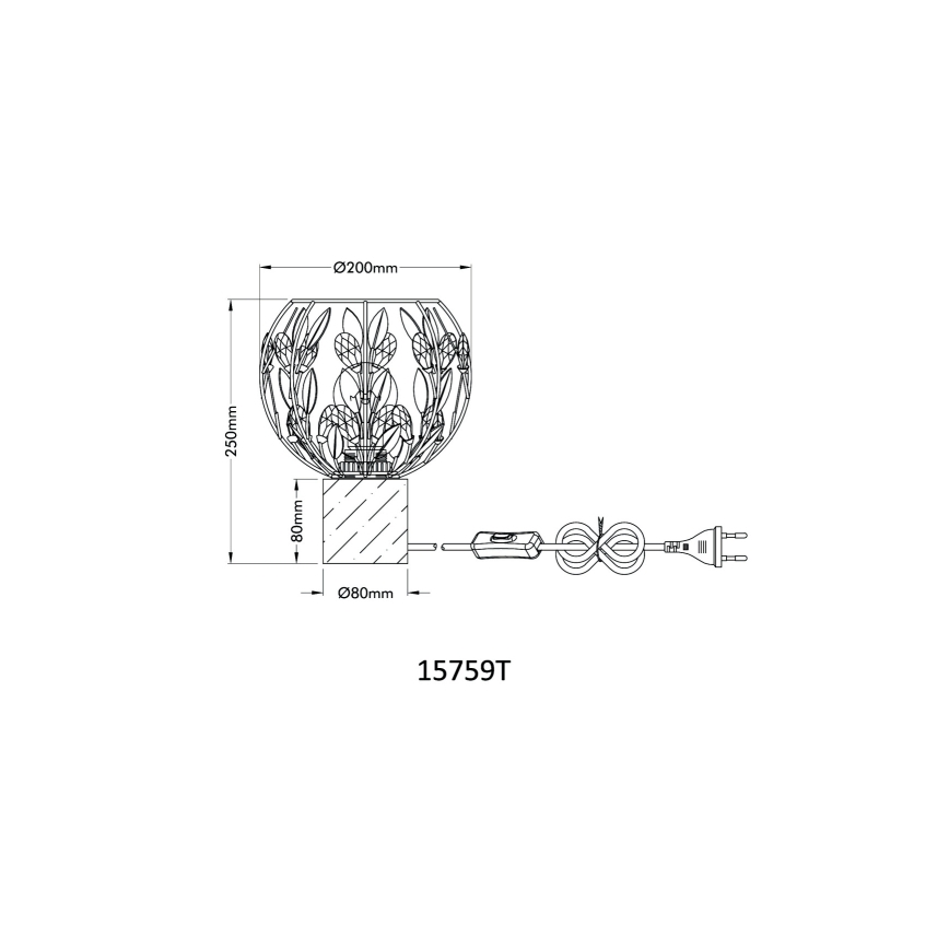 Globo - Stolna lampa 1xE27/40W/230V