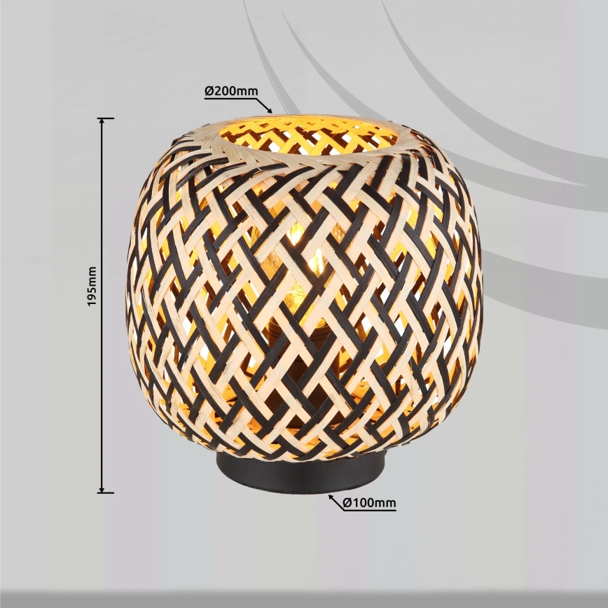 Globo 15766T - Stolna lampa COLLY 1xE27/15W/230V