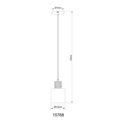 Globo - Luster na sajli 1xE27/25W/230V crna pr. 12 cm