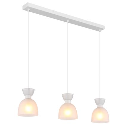 Globo - Luster na sajli 3xE14/40W/230V bijela