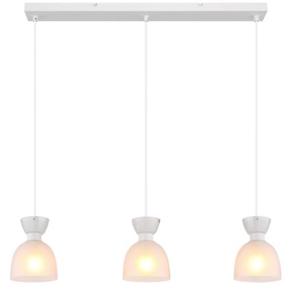 Globo - Luster na sajli 3xE14/40W/230V bijela