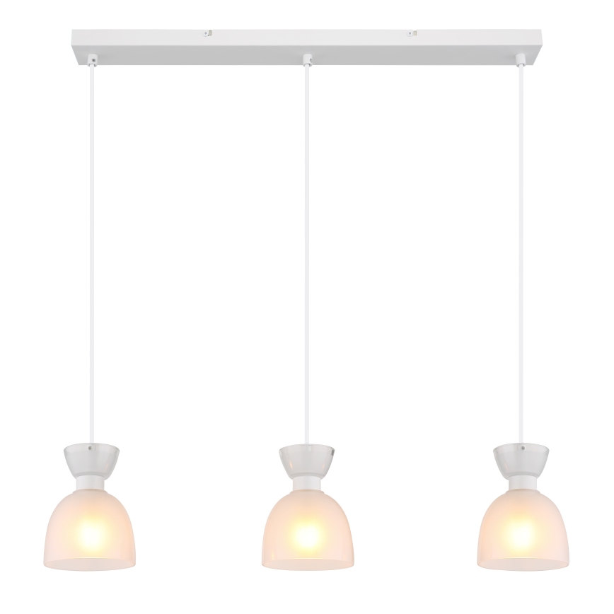 Globo - Luster na sajli 3xE14/40W/230V bijela