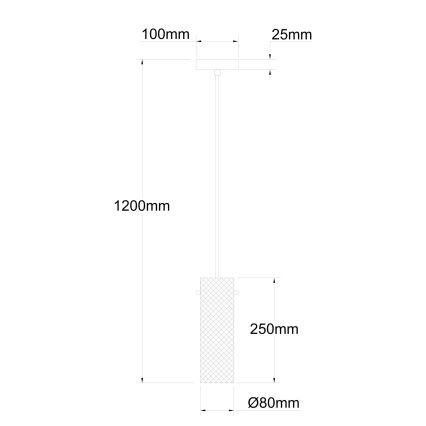 Globo - Luster na sajli 1xE14/40W/230V
